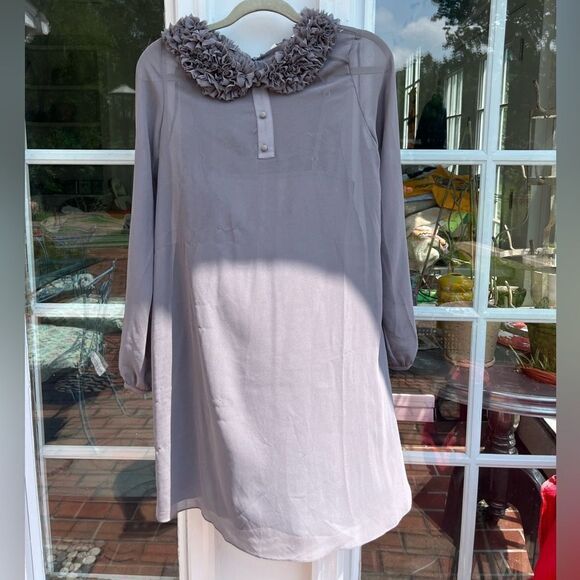 Urban Outfitters Quail Ruffle Trimmed Chiffon Dress NWT - Picture 6 of 13